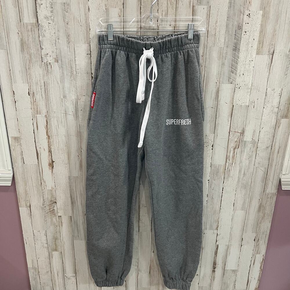 Superfresh Gray Limited Edition Baggies Sweatpants Mens Size Small Pockets